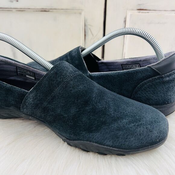 Skechers Air Cooled Memory Foam Relaxed Fit Blue Suede Leather Loafers - Size 11 - Picture 4 of 8